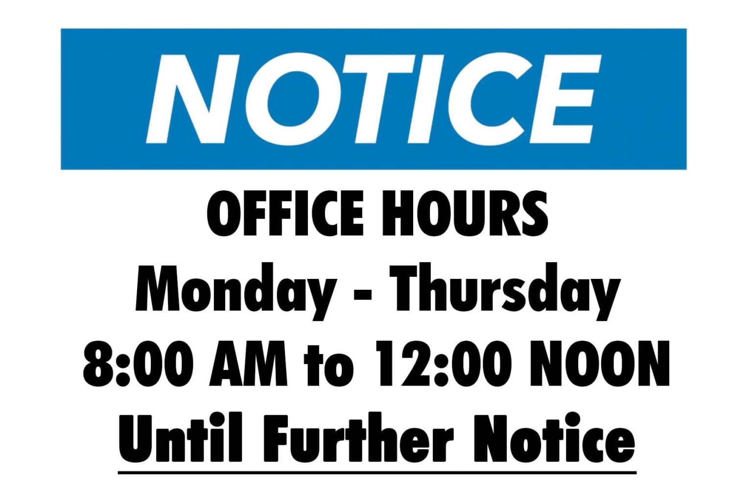 notice-office-hours-change-trillium-international-school